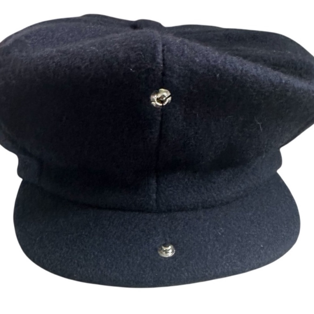 Capas Black 100% Wool Cap